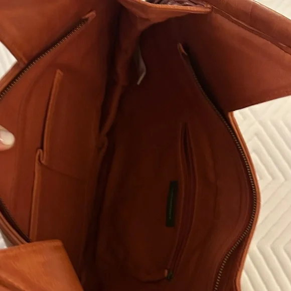 Anthropologie Tan Leather Shoulder Bag - Picture 4 of 8